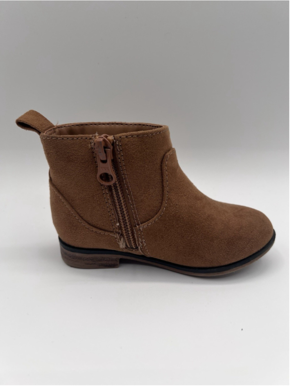 Cat & Jack Kids Boots Brown Suede Size 6 Ankle Booties - Picture 8 of 12